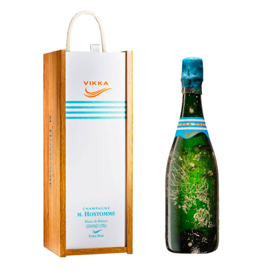 Champagne Blanc de Blancs Extra Brut Grand Cru "Vikka" 2009 - M. Hostomme (cassetta di legno)