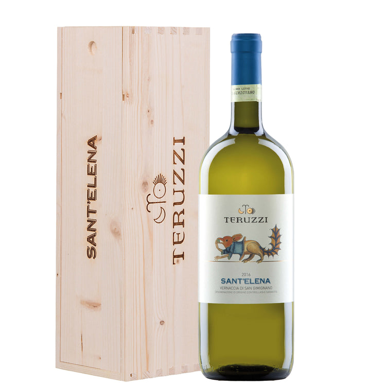 Vernaccia di San Gimignano DOCG "Sant'Elena" 2018 Magnum - Teruzzi (cassetta di legno)