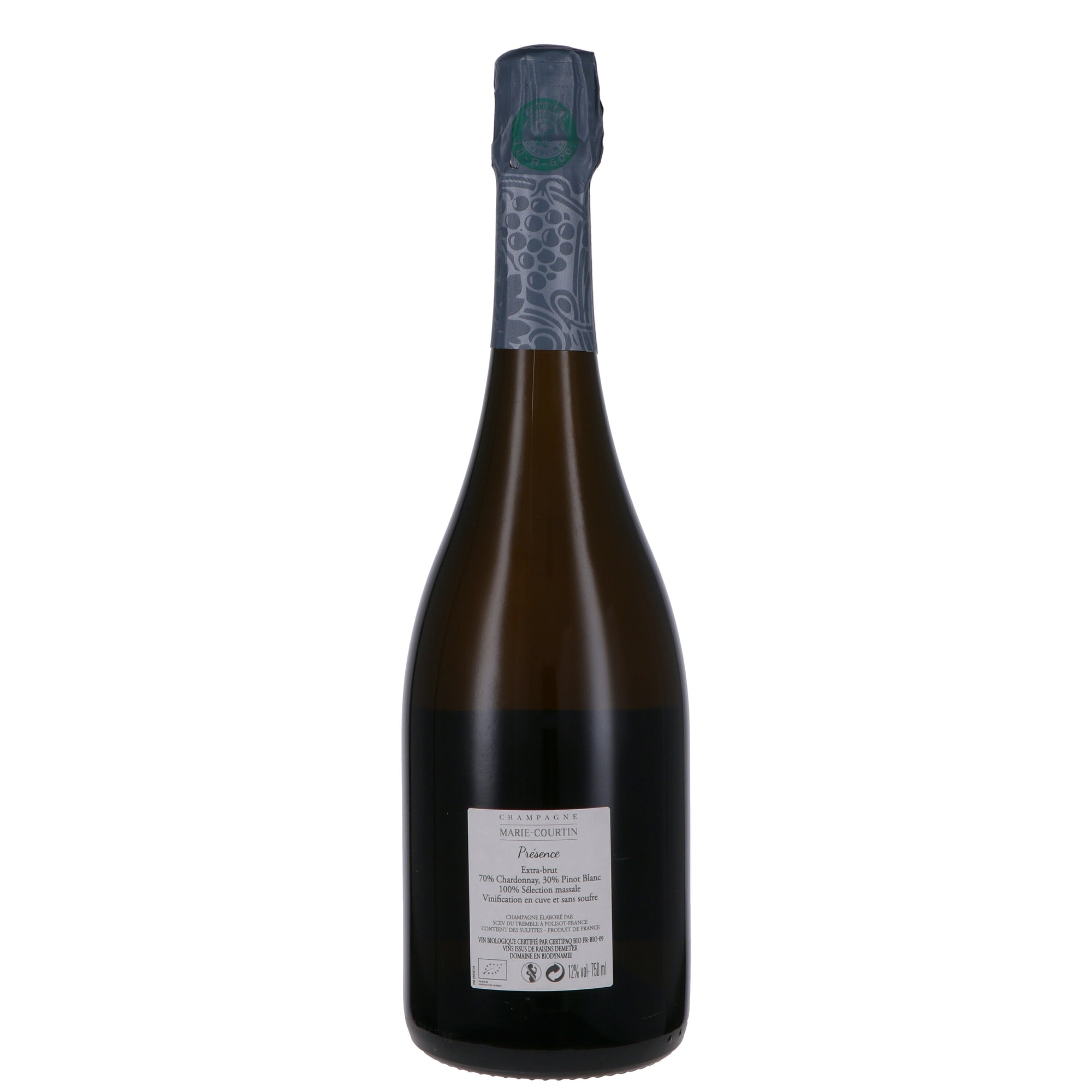 Champagne Extra-Brut "Présence" 2020 - Marie Courtin