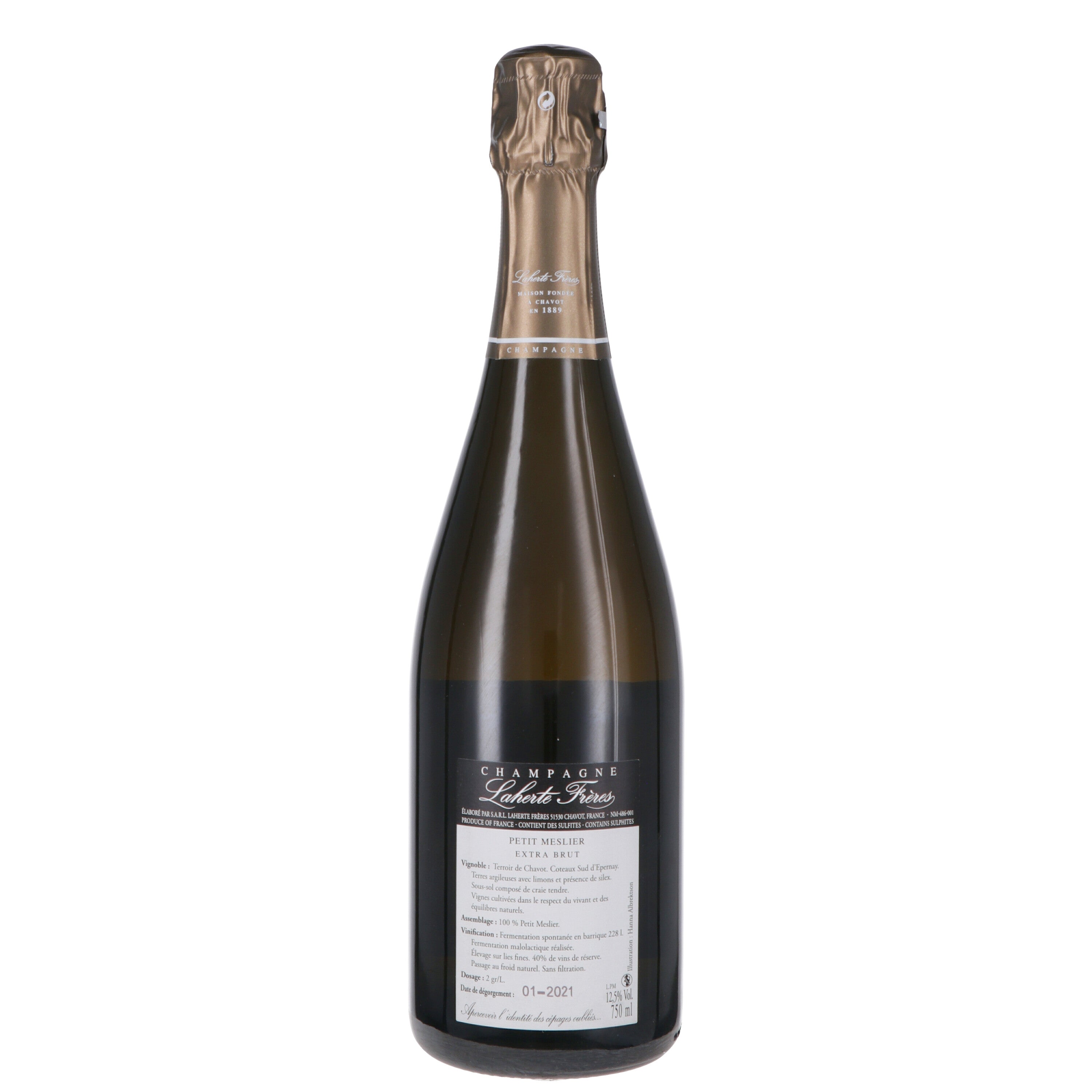 Champagne Extra Brut Petit Meslier - Laherte Frères