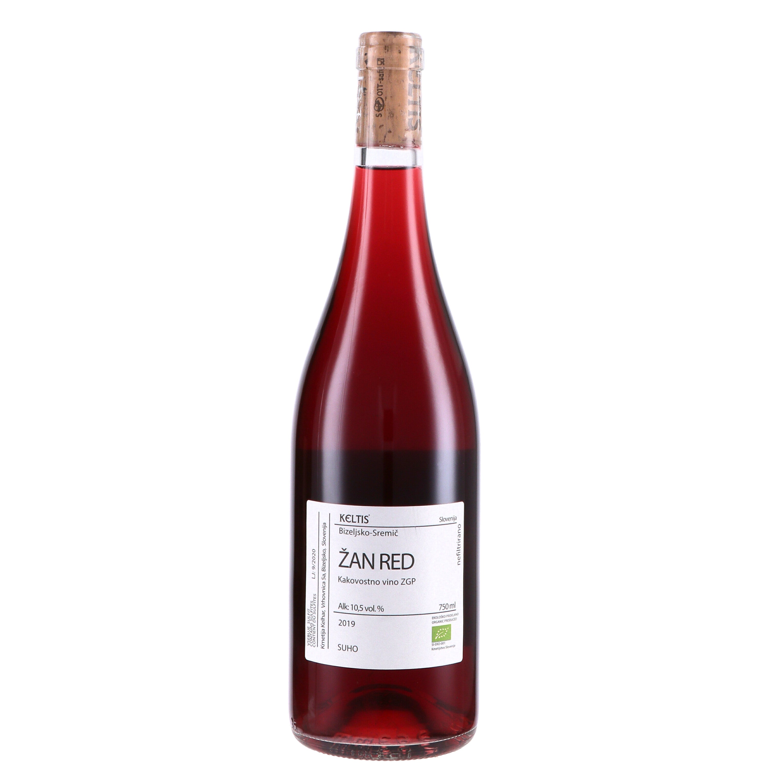 Vino Rosso "Žan Red" - Keltis