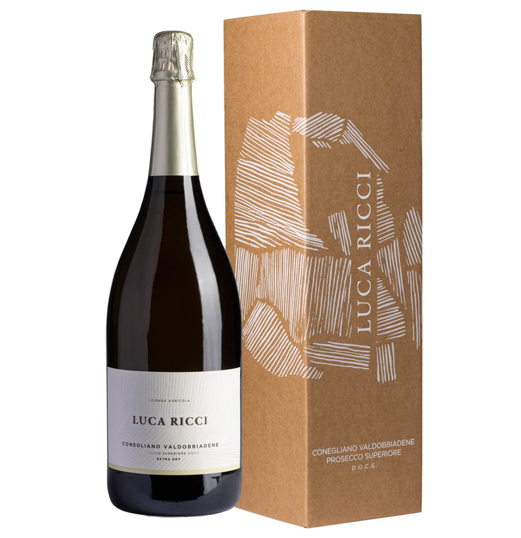 Conegliano Valdobbiadene Prosecco Superiore DOCG Extra Dry Magnum - Luca Ricci (astuccio)