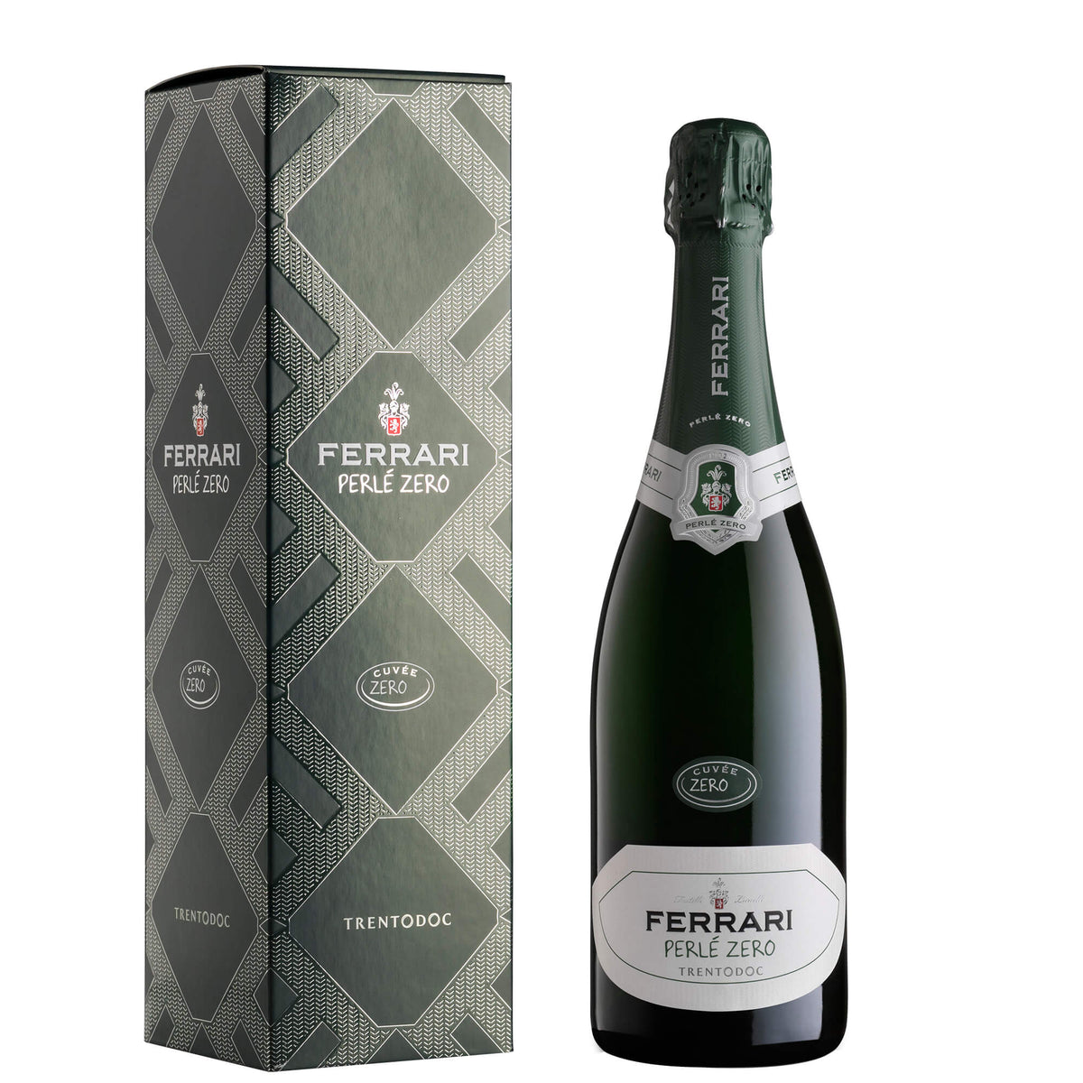 Trento DOC Dosaggio Zero "Perlé Zero Cuvée Zero 18" - Ferrari (astuccio)