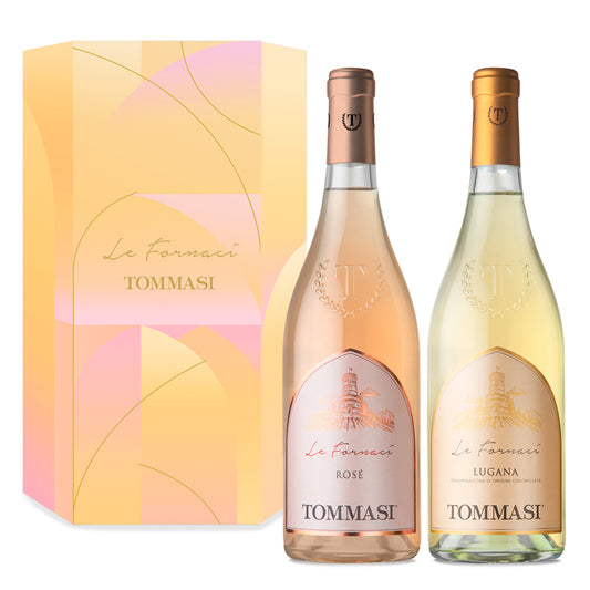Lugana DOC "Le Fornaci" 2023 + Vino Rosato "Le Fornaci" 2023 - Tommasi (2 bottiglie)