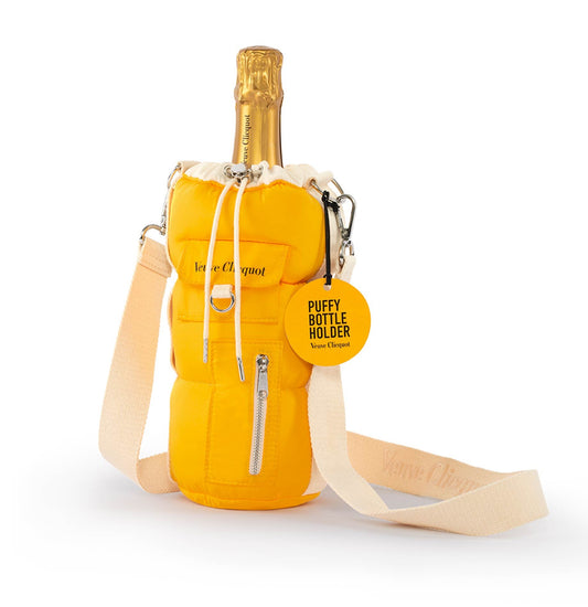 Champagne Brut Yellow Label Puffy Bottle Holder - Veuve Clicquot 