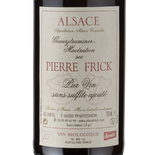 Alsace Gewurztraminer "Macération" 2021 - Pierre Frick