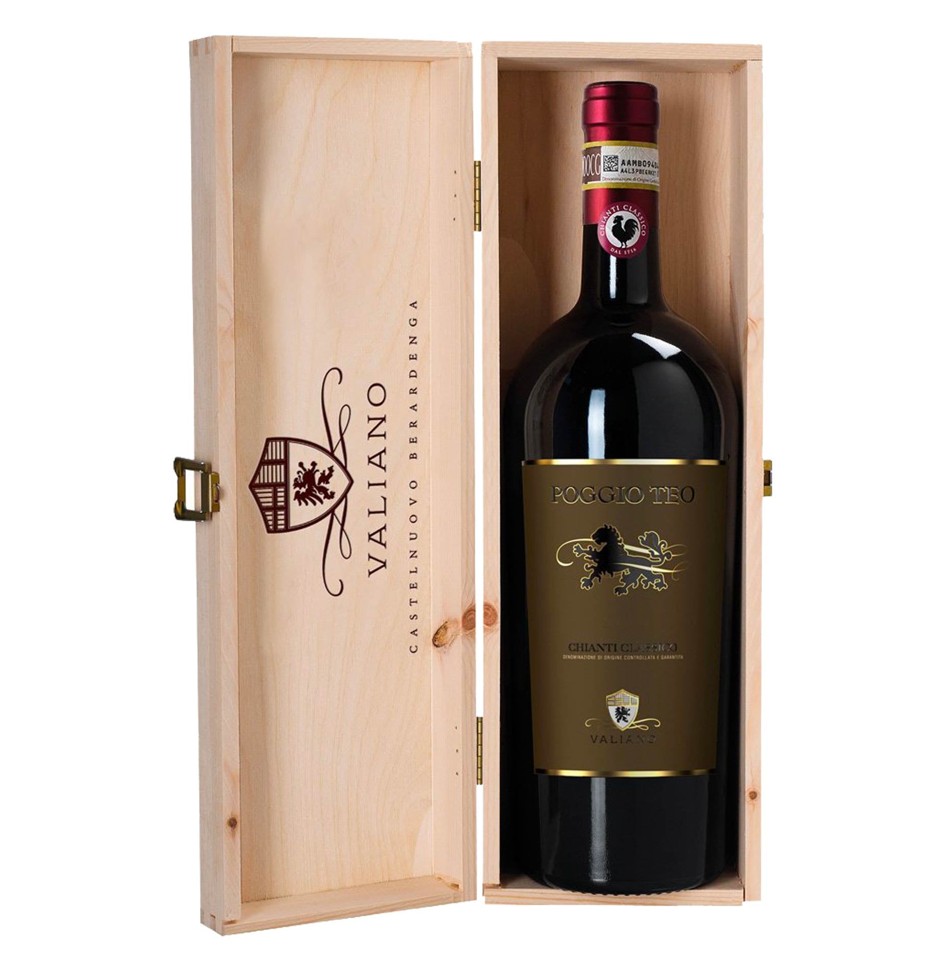 Chianti Classico DOCG "Poggio Teo" Magnum 2022 - Valiano (cassetta di legno)