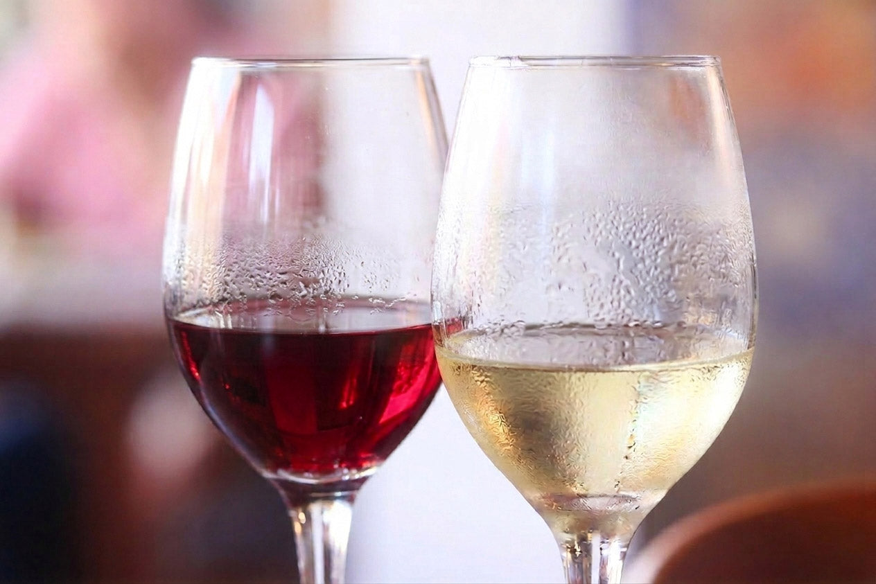 Vinos blancos helados y tintos de nevera