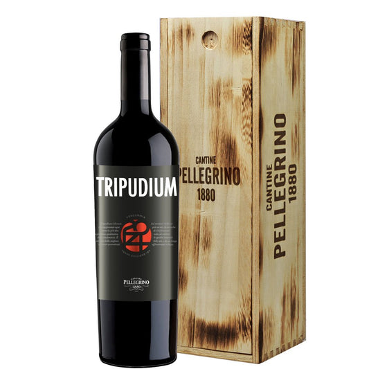 Terre Siciliane Nero d'Avola IGT "Tripudium" 2021 Magnum - Cantine Pellegrino 1880 (cassetta di legno)